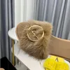 Designer Slippers Mink Hair Fors's Fur Plerseurs Fashion Fashion Bottom Bottom Brinders Plaises extérieures Slippées décontractées confortables Luxury Luxury Femme Pluffure Fluffy Slipper