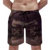 Männer Shorts Jibaro Face Board Sommer Liebe Tod Roboter Hawaii Kurze Hosen Männliche Sportbekleidung Schnell Trocknend Design Strand Badehose