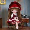 Dolltillbehör Handgjorda Blyth Doll Bear Suit Kläddockan Blyth Dollkläder Princess Klänning med vit spets för YMY LICCA AZONES OB24 OB27 FR 230829