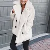 Womens Fur Faux Women Coats Teddy Coat Long Sleeve Fluffy Jackets Winter Warm Female Jacket Oversized Casual 230828