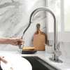 Kitchen Faucets United States Canada G916 Faucet Black Surface Water Sink Pullout Single Hole Tap 230829