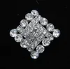 Zilverkleurige kleine bloem goedkope broche helder strass kristal diamante feest prom pins