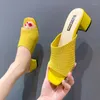 Slippers HPDFPS أحذية المرأة في الهواء الطلق الموضة الصيفية ytmtloy شبكة داخلية البيت zapatillas de casa mule fminino flops