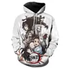 Męskie bluzy bluzy Kimetsu no yaiba demon slayer mężczyźni kobiety bluzy 3d drukowane zwykłe chłopiec dziewczyna bluzy z kapturem pullover anime płaszcze 6xl 230829