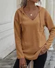 Damen-Kapuzenpullover, Damen-Sweatshirt, 2023, Frühlingsmode, Taschen-Design, asymmetrisch, lässig, V-Ausschnitt, langärmelig, lockeres tägliches Kapuzen-Sweatshirt