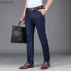 TFETTERS Jeans da lavoro Pantaloni da uomo Moda Dritto Solido Comodo Pantaloni da uomo sottili Nuovi jeans elasticizzati regolari Smart Casual Denim HKD230829