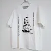 T-shirt con stampa vintage Hip Hop High Street bianca nera Uomo Donna 1 T-shirt oversize di qualità