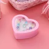 Anelli Ragazze Bambini Ragazza Bambino Gioielli Regolabile Piccola scatola da gioco in cristallo Regalo Giocattolo Fai finta di vestire i bambini con strass da dito