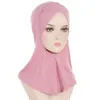Abbigliamento etnico Donne musulmane Copertura completa Cappellini Hijab interni Fronte Croce Sottoscocca islamica Cofano Modale Sotto Sciarpa Cotone Turbante Mujer