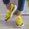 Leopard Tennis Women's Dress Sneakers 2023 Spring Autumn New Mesh Breathable Sport Shoes Ladies Walking Running Flats Za 2cd7
