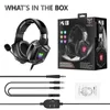 ONIKUMA Wired Stereo Gaming Headphones With Mic LED Lights for Gamer Headset HKD230828