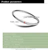 Dankadi Fashion Smooth Moments Charm 925 Sterling Silver Armband Minimalistiska DIY Women 4mm Bangle Diameter 60-65 mm smyckespresent