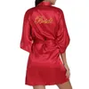 Vêtements de nuit pour femmes Femmes Ice Soie Pyjamas Robes Chemises de nuit Chemise de nuit Rouge Noir M-XXL Dentelle Lisse Doux Confortable Casual Couleur Pure