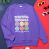 Felpe con cappuccio da uomo Bellissimi ricordi Sii sempre gentile e goditi i vestiti Felpa con cappuccio Harajuku di qualità O-Collo Hip Hop Basic Top oversize