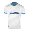 Maillot Esport OM 2024 Junior OUNAHI Mar Seilles Camisas de futebol especiais AUBA SARR Versão VITINHA King Maillots de Foot CLAUSS CORREA 23 24 GUENDOUZI Camisas infantis