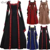 Urban Sexy Dresses Halloween Women European Medieval Court Fancy Cosplay Costume Carnival Vintage Strapless Long Sleeve Queen Elegant Dress 230829