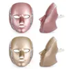 Masseur de visage 7 couleurs Masque LED avec traitement de soins du visage du cou Beauté Pon Thérapie Rajeunissement de la peau SPA Anti-acné Suppression des rides 230828