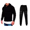 Męskie dresy męskie męskie set Set Spring 2023 Casual Men's Dripstring Elastyczna pasa kamuflaż luźne sporty sporne spodnie Hip Hop Suit 230829