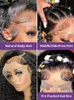 40inch Water Wave Front 4x4 5x5 HD Fermeure Wig 13x4 13x6 en dentelle HD Frontal 360 Curly Human Hair Wigs pour les femmes