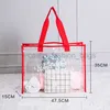 Sacs à bandoulière Sac de créateur de natation en PVC avec lettres transparentes imprimées, sac de rangement d'épaule pour organiser des articles caitlin_fashion_bags