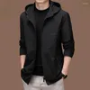 Men's Jackets Spring Autumn 2023 Loose Casual Jacket For Men Hooded Mens Fashion Coat Top Clothing Chaquetas Hombre CJK