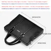 Briefcases Double Layers Men's Leather Business Briefcase Casual Man Shoulder Bag Messenger Bag Male Laptops Handbags Men Travel Bags 230829