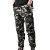 Calças masculinas moda camuflagem sweatpants casual plus size solto impressão esportes longo streetwear jeans jogger juventude