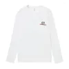 T-shirt da uomo Design di marca Camicia base pesante 230GSM Cotone manica lunga Allentato Vintage Autunno Inverno T-shirt spessa Felpa girocollo calda