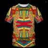 Magliette da uomo Magliette africane Costumi popolari Stile etnico Stampa 3D Uomo Donna Moda Camicia a maniche corte oversize Bambini Magliette Top Abbigliamento