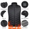 17/13 Gebieden Verwarmd Vest Body Warmer Mannen Winter Usb Elektrisch Thermisch Vest Jas Jas Outdoor Vrouwen Verwarming Vest Gillet S-6XL HKD230828