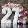 Decoration DIY 73cm Big Number 1 2 3 Balloon Filling Box Stand Jungle/Birthday Baby Shower Decor