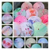 Umbrellas Sunsn Decorative Umbrella Oil Paper Silk Fabric Printed Ceiling Dance Lamp Ancient Style Drop Delivery Home Garden Household Dhpvj