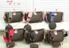 Projektantka na ramię Women Crossbody oryginalne skórzane torebki 3pcs/zestaw klasyczne torebki mody Ladies CompositebackPack torebki torebki 18 kolor