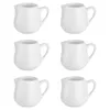 Conjuntos de louça 6 pcs jarro de leite creme condimento tigelas cerâmica salada molho jarro sem alça porcelana