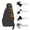 Rucksack Wildtier Umhängetaschen Leopardenmuster Freizeit Brusttasche Damen Telefon Motorrad Sling Täglich Grafik Klein