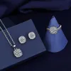 Ensemble de bijoux de créateurs Harry W Luxe Top Tiktok Chaîne Mos Stone Costume Combinaison Mode Huit Coeur Huit Flèche Zircon Proposition pour Femmes Accessoires Bijoux