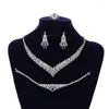 Necklace Earrings Set HADIYANA Beautiful Jewelry And For Women Wedding Party Girlfriend Gift CN3577 Accesories