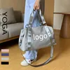 Duffel Bags Al0lulu Gym Bag Portable Yoga Ladies Large Capacity Shoulder Waterproof Oxford Cloth Beach Outdoor Travel 230828