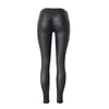 Jeans 2023 Femmes à taille basse jeans Jeans élastiques sexy élastique en cuir en cuir pantalon skinny pantalon crayon lavé en revêtement C1074