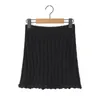 Skirts YENKYE Autumn Women Hem Threading Rope Elastic Waist Package Hips Mini Skirt