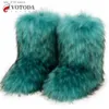 Bottes Chaussures d'hiver Bottes de fourrure Y2k femmes Bottes floues fourrure moelleuse fausse fourrure Bottes de neige en peluche Bottes chaudes mode chaussures pour dames chaussures T230829