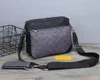 Desinger Men Trio Messenger Bag O odwrotnie luksusowe płótno torby krzyżowe 3 -częściowe skórzane torba na ramię z portfelem torebki