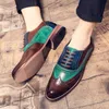 Dress Shoes EMOSEWA Brand Size 3848 Men Handmade Brogue Style Paty Leather Wedding Flats Oxfords Formal 230829