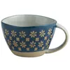 Kubki 310400 ml vintage japońska ceramika ceramiczne śniadanie kawa mleczna herbata Pucharek Kucha Kuchnia Kuchnia Wystrój domu ręcznie robione zastawa stołowa 230828