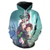 Męskie bluzy bluzy Kimetsu no yaiba demon slayer mężczyźni kobiety bluzy 3d drukowane zwykłe chłopiec dziewczyna bluzy z kapturem pullover anime płaszcze 6xl 230829