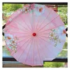 Umbrellas Sunsn Decorative Umbrella Oil Paper Silk Fabric Printed Ceiling Dance Lamp Ancient Style Drop Delivery Home Garden Household Dhpvj