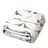 毛布のキジのパターン旅行用の毛布サーマルスロー極カスタムファッションソファー