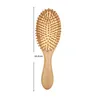 Party Favor Brosses à cheveux Soins Outils de coiffage Airbag en bois Mas Carbonisé en bois massif Coussin en bambou Brosse antistatique Peigne SN4212