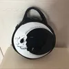 Borse da sera JIEROTYX Donna Lady Girl Punk Dark Skull Head Thunder Flash Stampato Gothic Cross Body MOON Borsa a tracolla Borsa rotonda Harajuku 230829