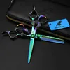 Sax Shears Professional 440C 6 tum hårklippning tunnare sax SHARS GRÖN DRAGON HANDE SCISSORS Haircut Barber Frisörssalong till X0829